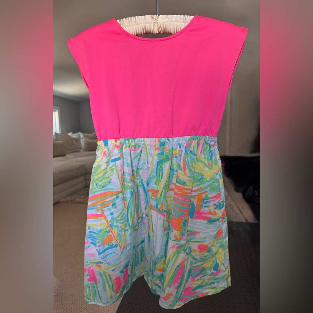 Lilly Pulitzer Pink and Multicolor Kids Casual Dress